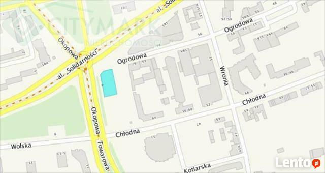 Działka inwestycyjna Warszawa Śródmieście, Solidarności al.