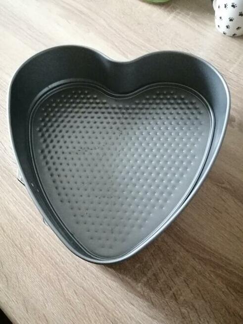 Serce 22 cm - Tortownica Z Wyjmowanym Dnem Stalowa Polecam