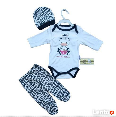 Zestaw niemowlęcy Mała Zebra rozmiar 62 i 68 nowe