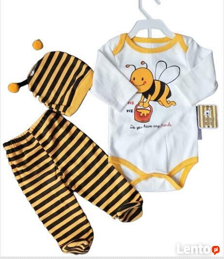 Zestaw niemowlęcy Pszczółka rozmiar 62 i 68 nowe