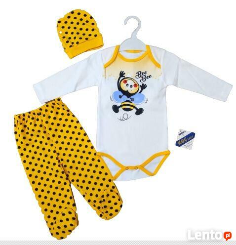 Zestaw niemowlęcy Pszczółka Bee Be r: 62 i 68 nowe
