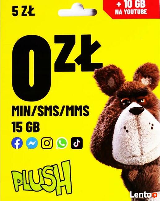 Starter PLUS 5zł Karta SIM Aktywna Bez Rejestracji