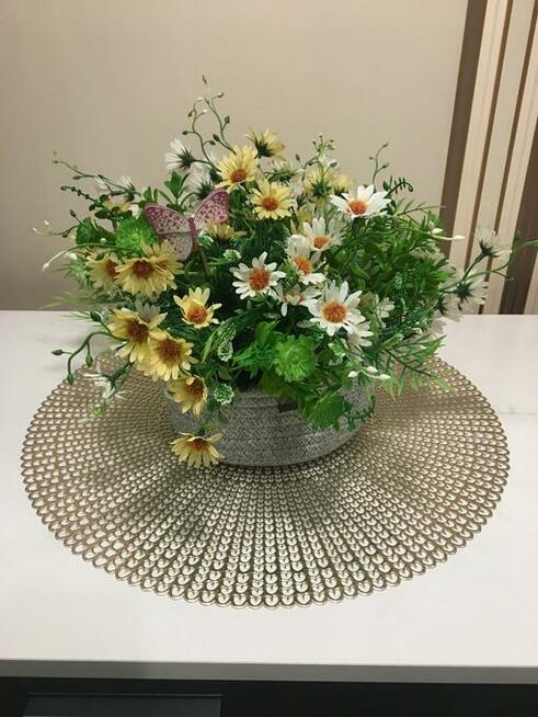 Wiosenny stroik z polnych kwiatów, wysyłka GRATIS