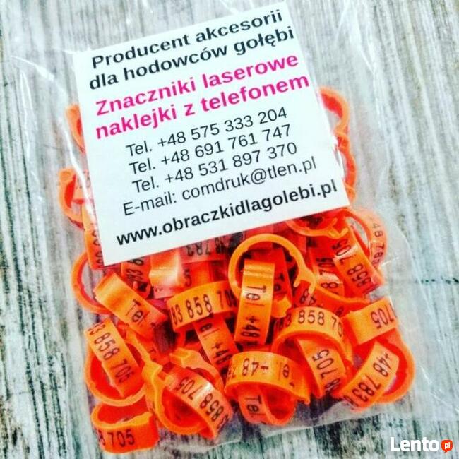 Obrączki dla ptaków, gołębi, adresówki, pocztowe