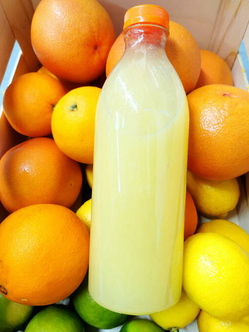 Soki świeżo wyciskane - limonka, cytryna, pomarańcza, grapef