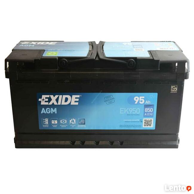 Akumulator EXIDE AGM START&STOP EK950 95Ah 850A EN