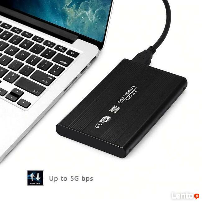 OBUDOWA DYSKU HDD 2,5 ALU USB 3.0 SATA ETUI KABEL