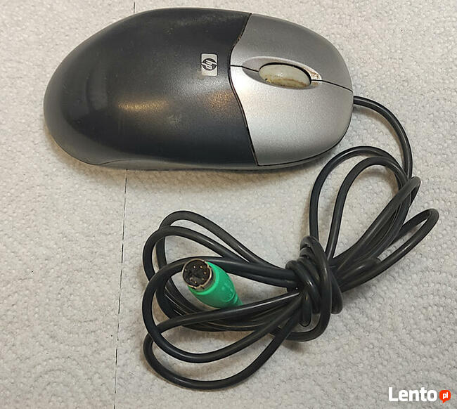Mysz optyczna HP srebrno-czarna na PS/2