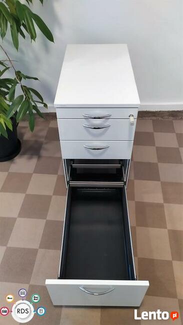 Kontenerek biurkowy Szafka nocna zamykana na kluczyk SOLIDNA