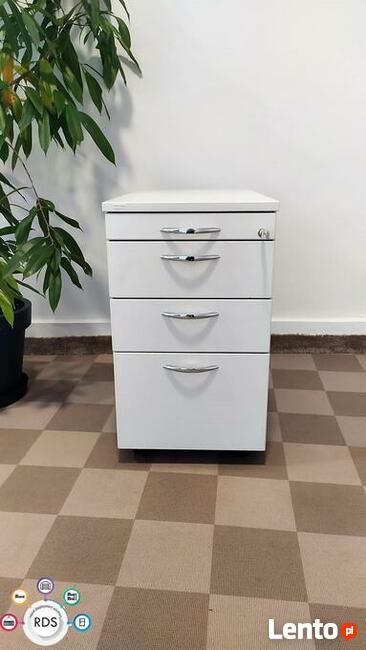 Kontenerek biurkowy Szafka nocna zamykana na kluczyk SOLIDNA
