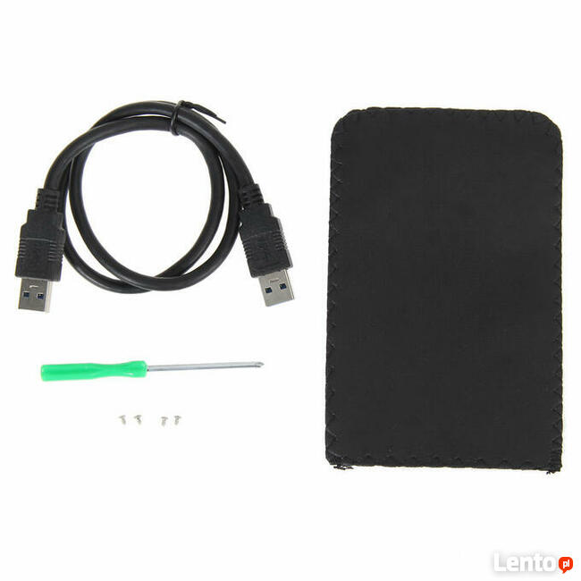 OBUDOWA DYSKU HDD 2,5 ALU USB 3.0 SATA ETUI KABEL