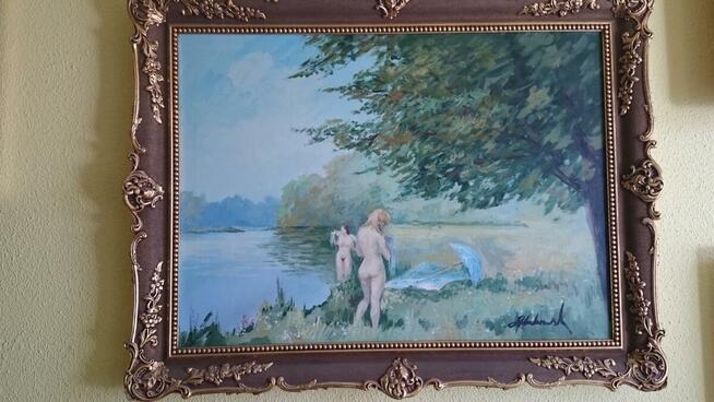 Sprzedam lub wypożyczę obrazy olejne w pięknych ramach