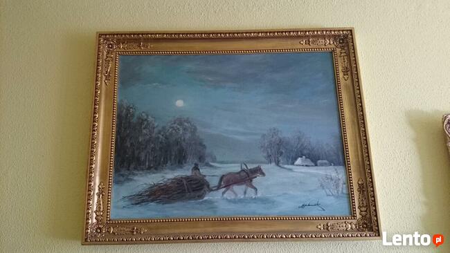 Sprzedam lub wypożyczę obrazy olejne w pięknych ramach