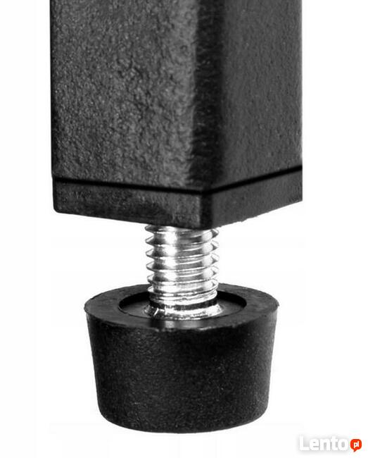 Donica metalowa czarna LOFT stojąca kwietnik 40cm lub 65 cm