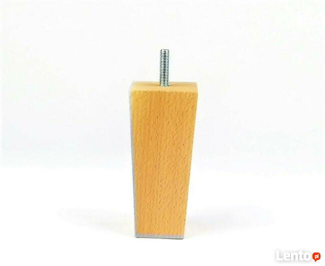 Nóżka drewniana do mebli ze śrubą, L12