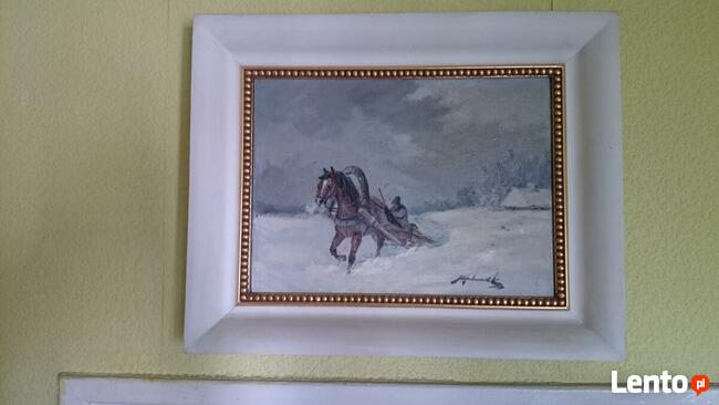 Sprzedam lub wypożyczę obrazy olejne w pięknych ramach