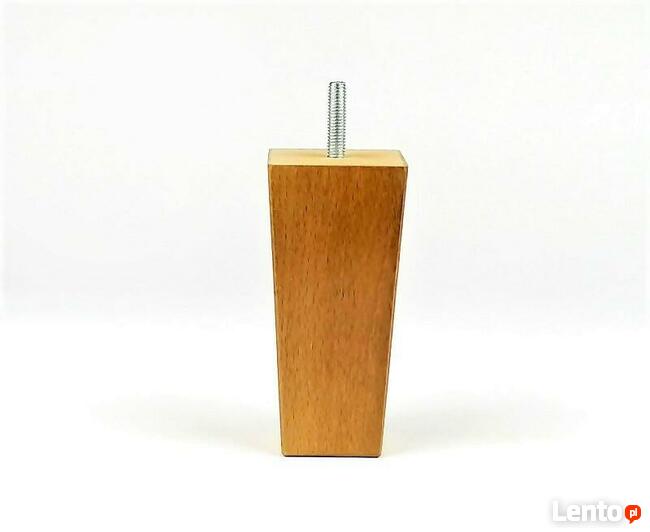 Nóżka drewniana do mebli ze śrubą, L12
