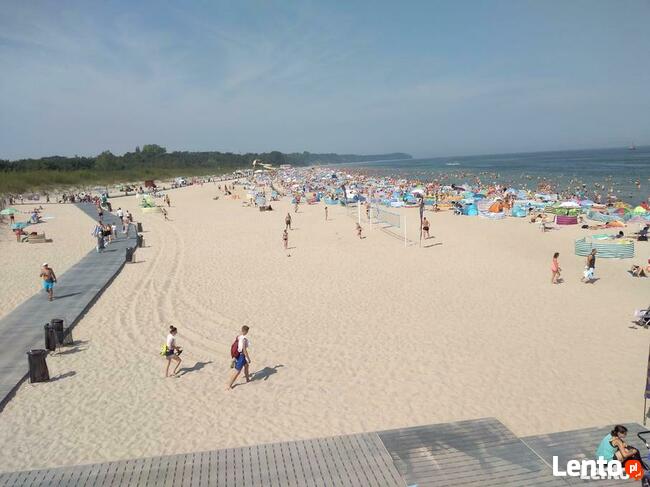 Sprzedaż produktów spożywczych na plaży we Władysławowie.