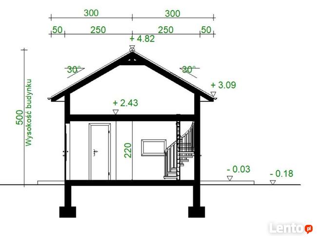 Projekt domu ZG50 - na zgłoszenie (5m na ROD)