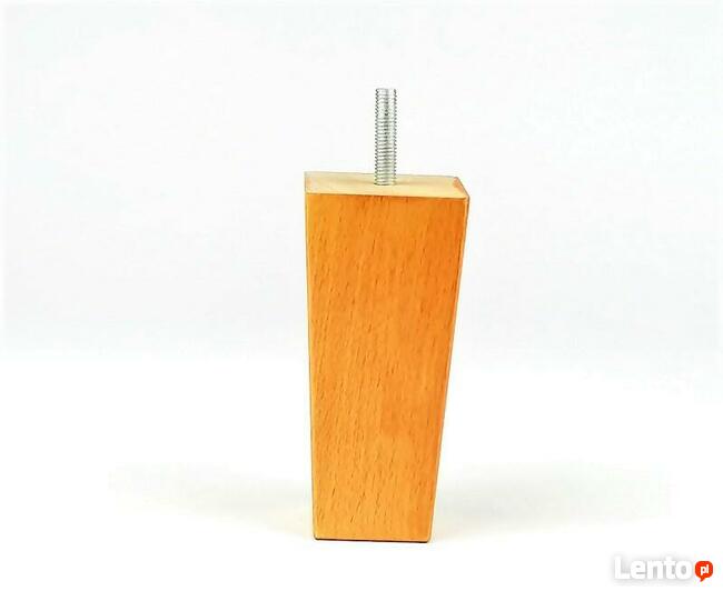 Nóżka drewniana do mebli ze śrubą, L12