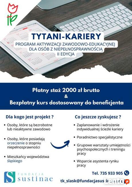 Staż i kurs dla niezatrudnionych OZN