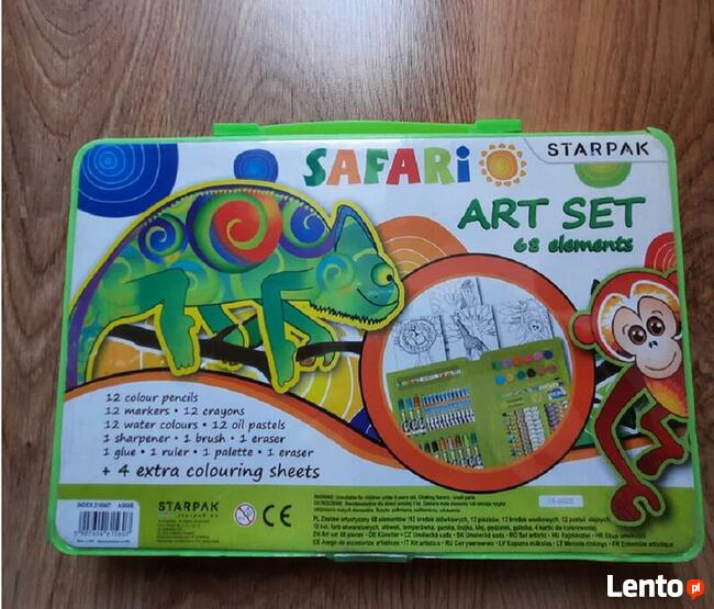 Zestaw artystyczny Safari Starpak, 68 elementów