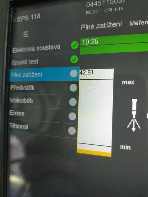 Eps 118 stół probierczy do wtryskiwaczy