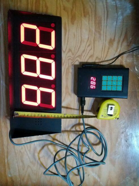 Wyświetlacz 3 cyfry 7 segm. LED h10cm czerwony