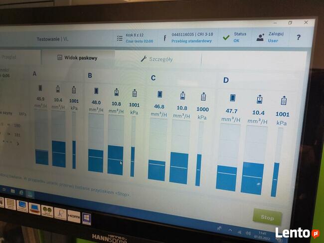 Dci 700 stół probierczy z 3 Etapem cena z wyposażeniem