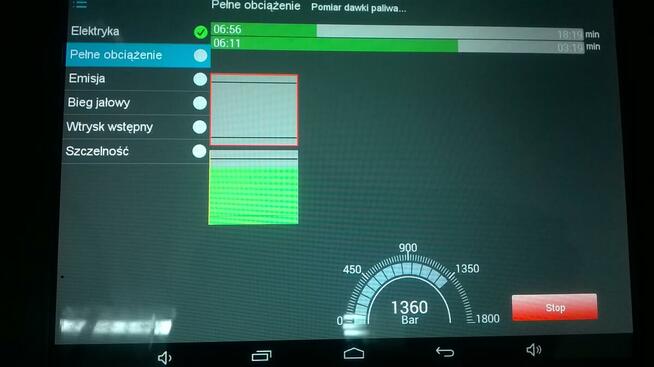 Eps 118 stół probierczy do wtryskiwaczy
