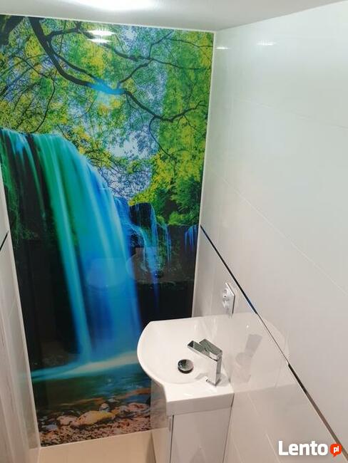 Szklarz Panele szklane z grafiką , szkło do łazienki, lacobel