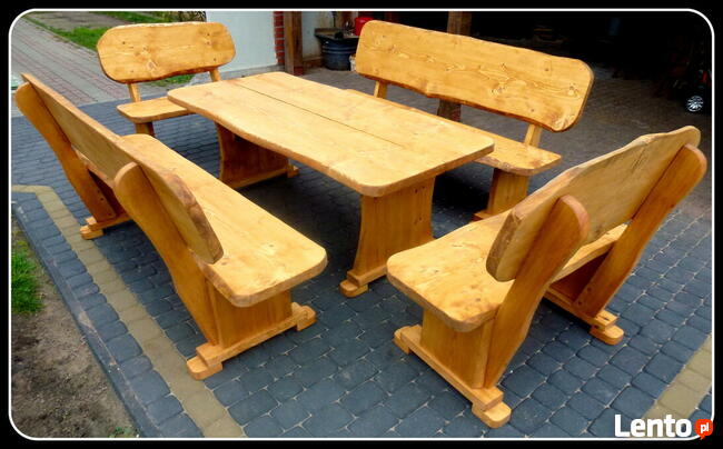 Meble ogrodowe ,drewniane ,huśtawka ,stół ,lawka ,dostawa180