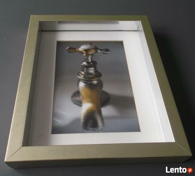 Martwa natura KRAN Obrazek Obraz w ramce ecru perła 28x23cm