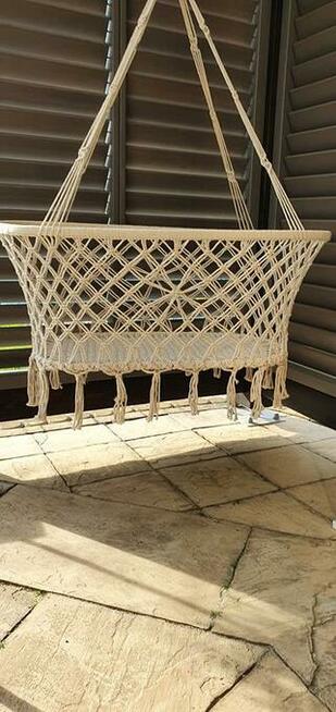 Nowe Wiszące kołyski dla niemowlaka, huśtawka boho