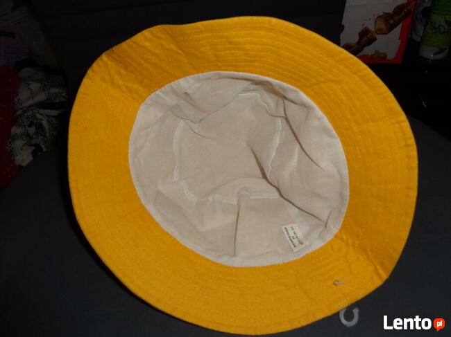 kapelusik nowy dla dziewczynki żółty , na lato