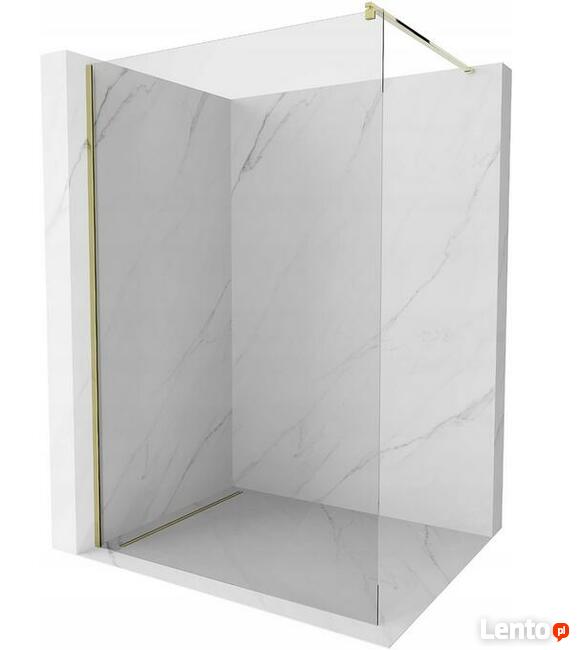 Ścianka Prysznicowa ZŁOTA Gold rozmiary szkło 8 mm Rozmiary