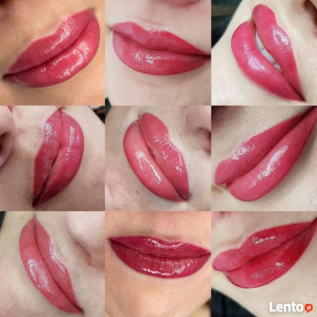 Makijaż Permanentny Brwi, Usta, Kreski, Modelowanie ust