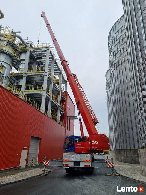 Wynajem zwyżek podnośników koszowych do 46m dźwig 100t
