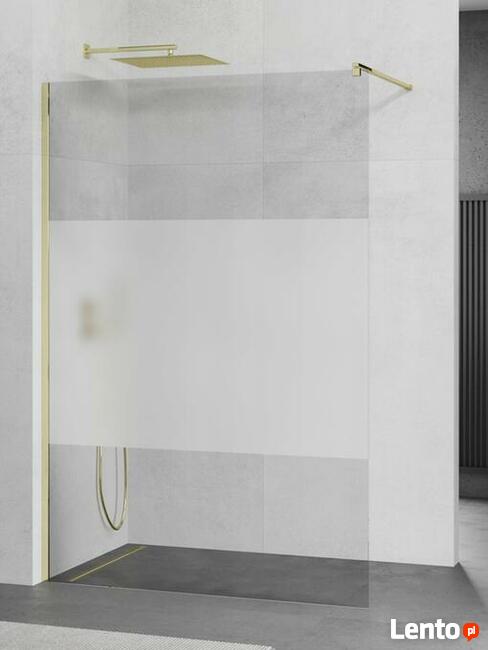 Ścianka Prysznicowa ZŁOTA Gold rozmiary szkło 8 mm