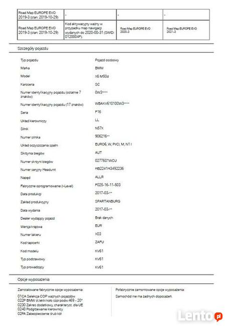 BMW Sprawdzenie VIN przebieg historia serwisowa 7/7