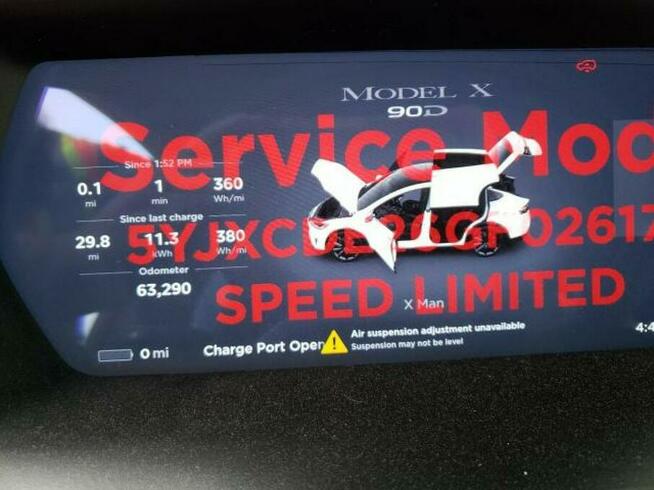 Tesla Model X 90D, 2016, od ubezpieczalni