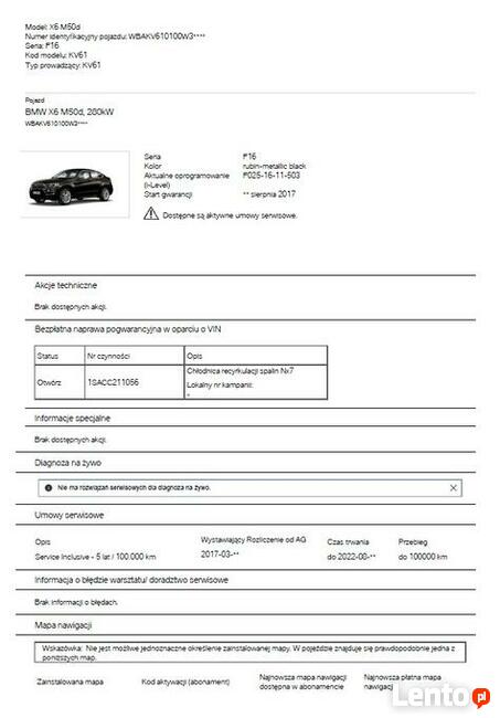 BMW Sprawdzenie VIN przebieg historia serwisowa 7/7