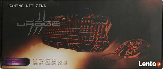 Klawiatura + mysz Hama uRage Illumination czarne
