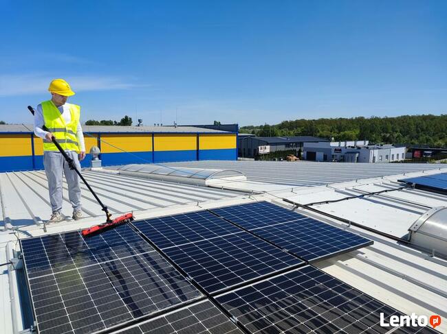 Mycie paneli fotowoltaicznych