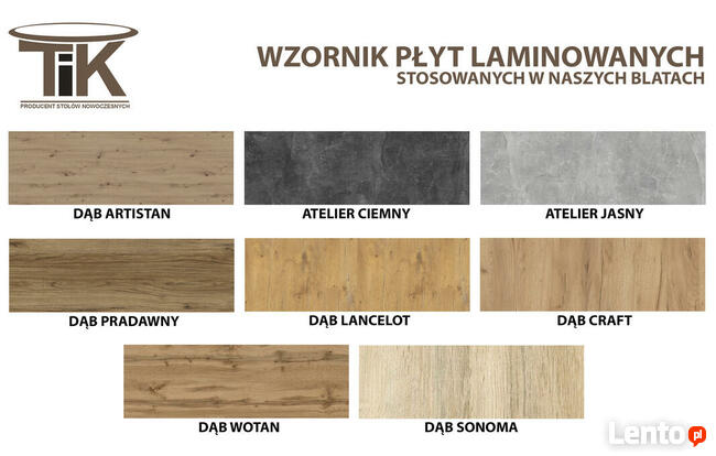 Stół okrągły rozkład. L-3 śr. 80cm + 2 duże wkładki szer. 50