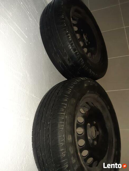 4 opony letnie z felgami i kołpakami