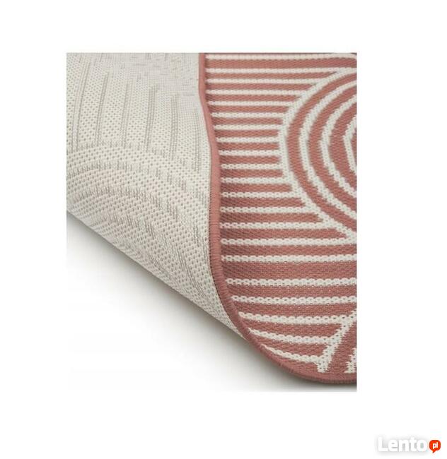 Dywan 80x150 dom taras altanka koral geometryczny