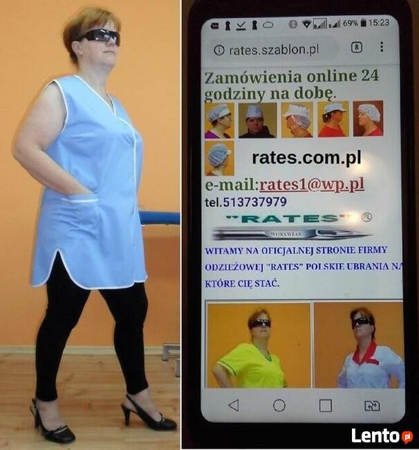 Fartuchy Medyczne cena 20,00 zł.netto RATES Producent Odzież