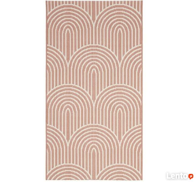 Dywan 80x150 dom taras altanka koral geometryczny