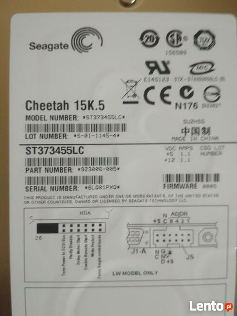 Dysk Seagate Cheetah 15k.5 73,4GB